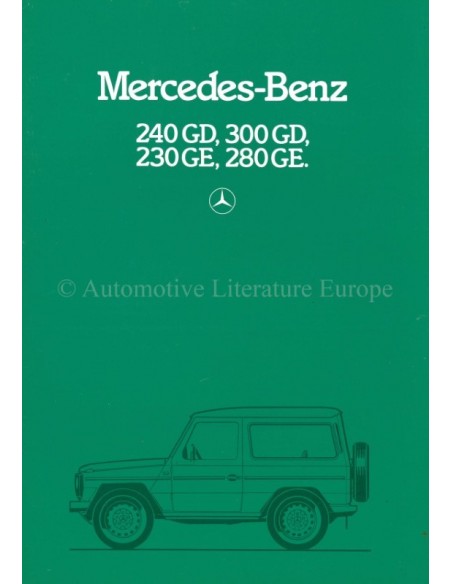 1982 MERCEDES BENZ G KLASSE BROCHURE NEDERLANDS