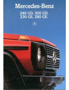 1986 MERCEDES BENZ G KLASSE BROCHURE NEDERLANDS