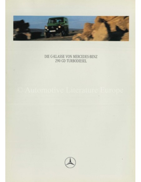 1998 MERCEDES BENZ G KLASSE BROCHURE DUITS