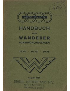 1935 WANDERER INSTRUCTIEBOEKJE DUITS