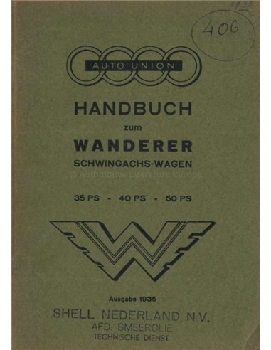 1935 WANDERER OWNERS MANUAL GERMAN