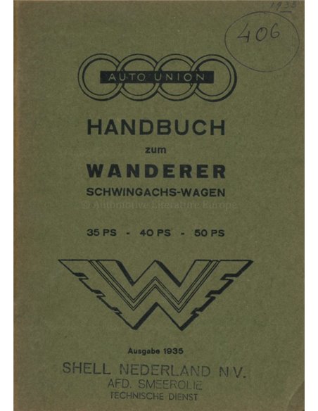 1935 WANDERER BETRIEBSANLEITUNG DEUTSCH