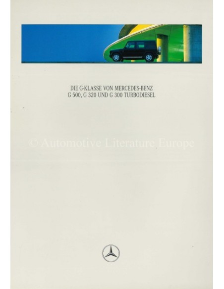 1998 MERCEDES BENZ G CLASS BROCHURE GERMAN