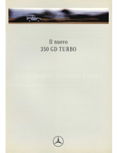 1991 MERCEDES BENZ G KLASSE PROSPEKT ITALIENISCH