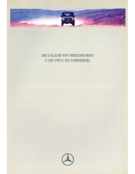 1995 MERCEDES BENZ G CLASS BROCHURE GERMAN