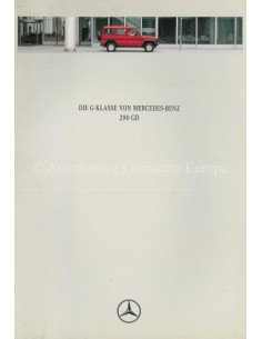 1996 MERCEDES BENZ G CLASS BROCHURE GERMAN
