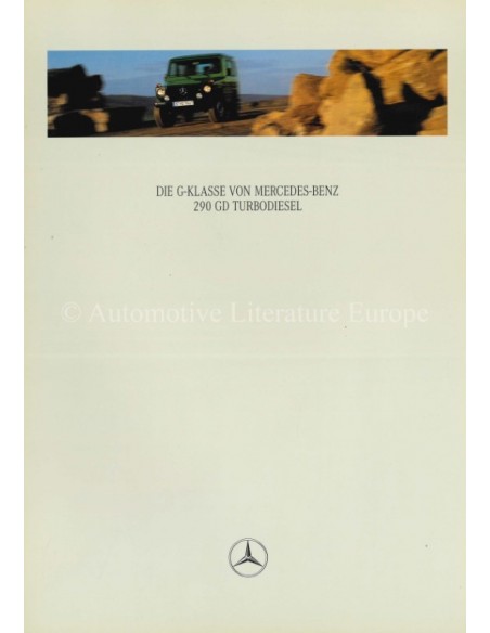 1998 MERCEDES BENZ G CLASS BROCHURE GERMAN