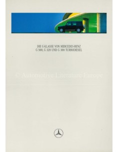 1999 MERCEDES BENZ G CLASS BROCHURE GERMAN 2