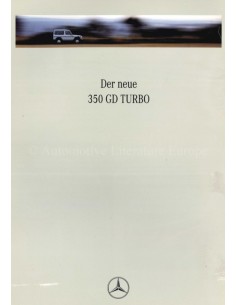 1991 MERCEDES BENZ G CLASS BROCHURE GERMAN