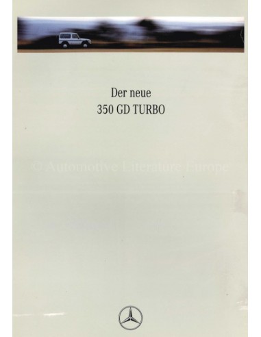 1991 MERCEDES BENZ G KLASSE BROCHURE DUITS