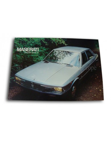 1974 MASERATI QUATTROPORTE II BROCHURE 'SCHAARS'