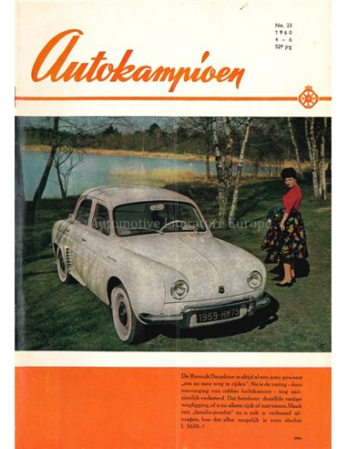 1960 AUTOKAMPIOEN MAGAZIN 23 NIEDERLÄNDISCH