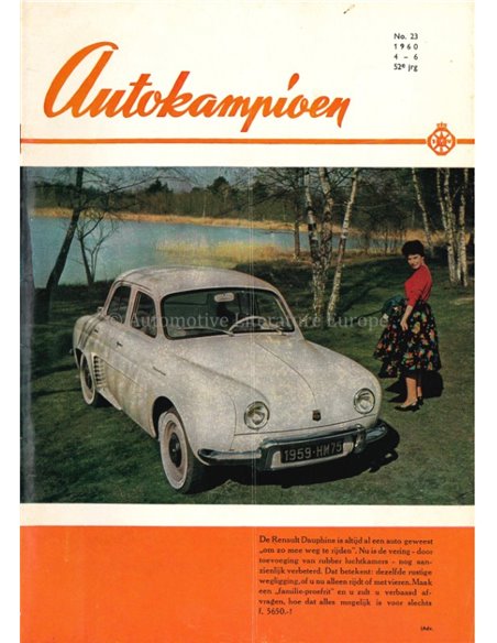 1960 AUTOKAMPIOEN MAGAZIN 23 NIEDERLÄNDISCH