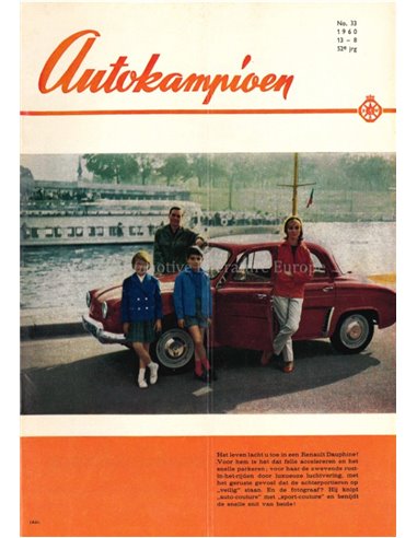 1960 AUTOKAMPIOEN MAGAZIN 33 NIEDERLÄNDISCH