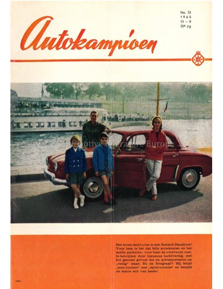 1960 AUTOKAMPIOEN MAGAZINE 33 NEDERLANDS