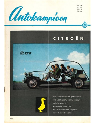 1960 AUTOKAMPIOEN MAGAZIN 34 NIEDERLÄNDISCH