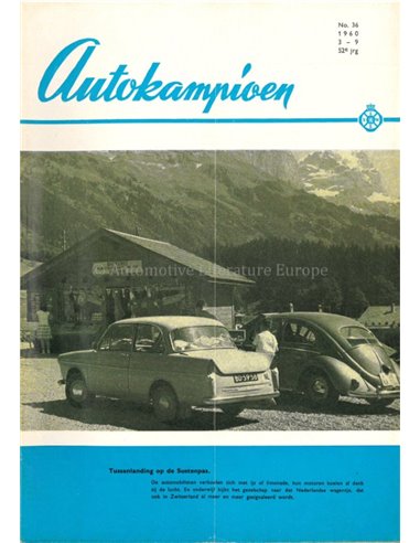 1960 AUTOKAMPIOEN MAGAZIN 36 NIEDERLÄNDISCH