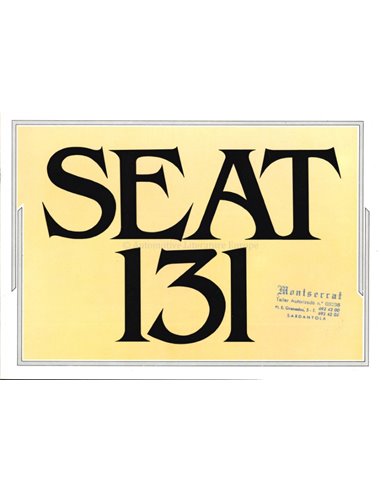 1980 SEAT 131 PROSPEKT SPANISCH