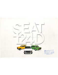 1979 SEAT 124D BROCHURE SPAANS