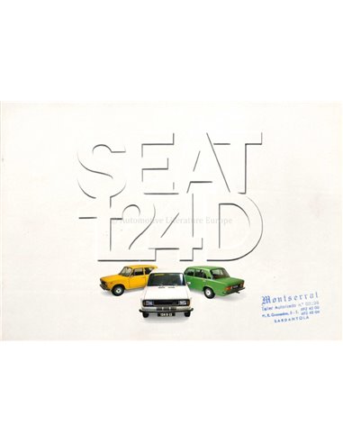1979 SEAT 124D BROCHURE SPANISH