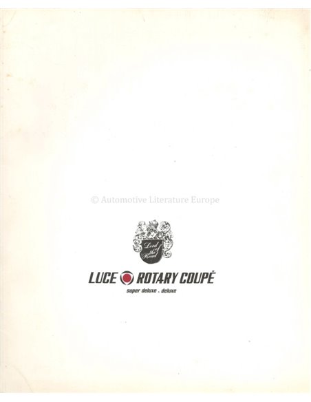 1969 MAZDA BROCHURE JAPANESE