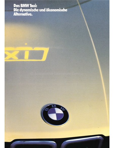 1985 BMW TAXI BROCHURE GERMAN