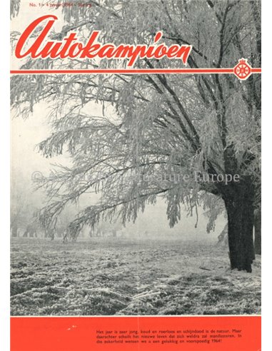 1964 AUTOKAMPIOEN MAGAZIN 1 NIEDERLÄNDISCH