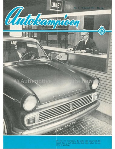 1964 AUTOKAMPIOEN MAGAZINE 3 NEDERLANDS