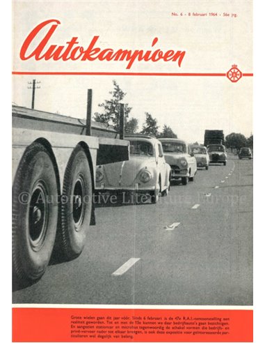 1964 AUTOKAMPIOEN MAGAZINE 6 NEDERLANDS