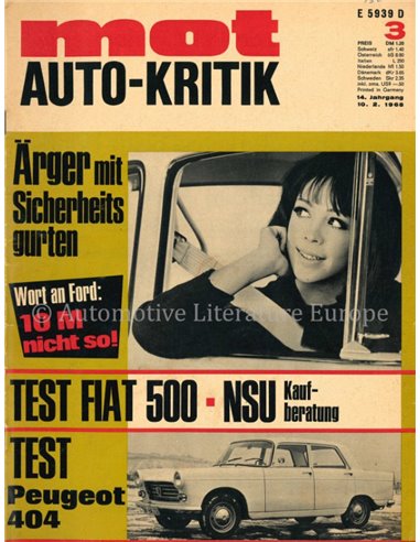 1968 MOT MAGAZINE 3 DUITS
