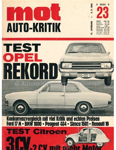 1966 MOT MAGAZINE 23 DUITS