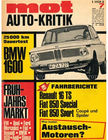 1968 MOT MAGAZINE 7 GERMAN