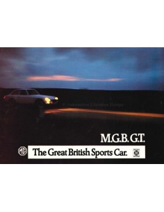 1966 MG MGB GT BROCHURE NEDERLANDS