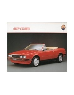 1989 MASERATI SPYDER BROCHURE ITALIAANS