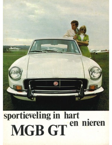 1967 MG MGB GT BROCHURE NEDERLANDS