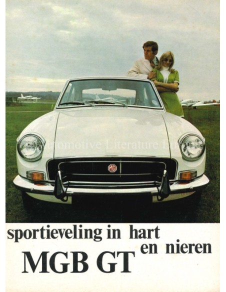 1967 MG MGB GT BROCHURE NEDERLANDS