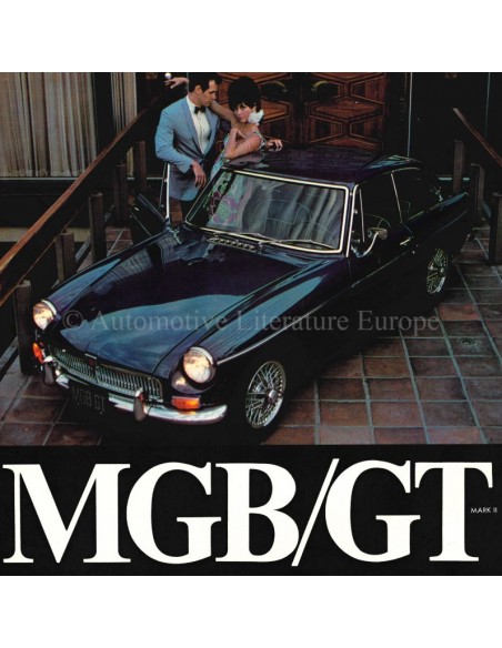 1968 MG MGB GT BROCHURE ENGLISH