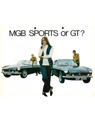 1970 MG MGB GT PROSPEKT ENGLISCH