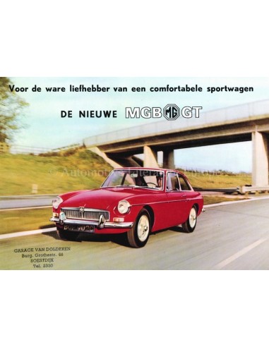 1969 MG MGB GT PROSPEKT NIEDERLÄNDISCH