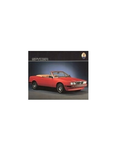 1984 MASERATI SPYDER BROCHURE ITALIAANS