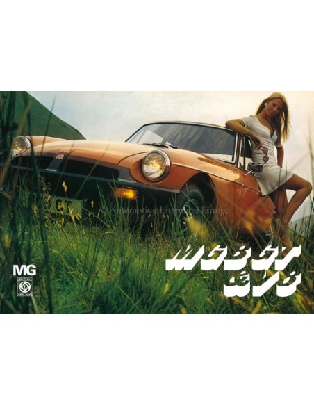 1974 MG MGB GT PROSPEKT ENGLISCH