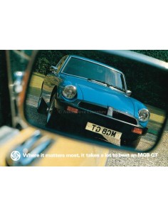 1976 MG MGB GT BROCHURE ENGELS