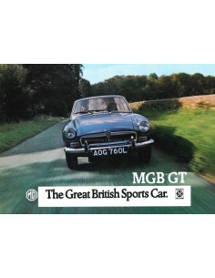 1973 MG MGB GT BROCHURE NEDERLANDS
