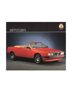 1984 MASERATI SPYDER BROCHURE FRANS