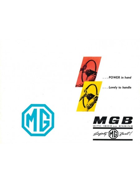 1962 MG MGB GT BROCHURE ENGELS