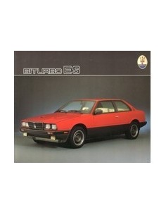 1986 MASERATI BITURBO ES BROCHURE DUITS
