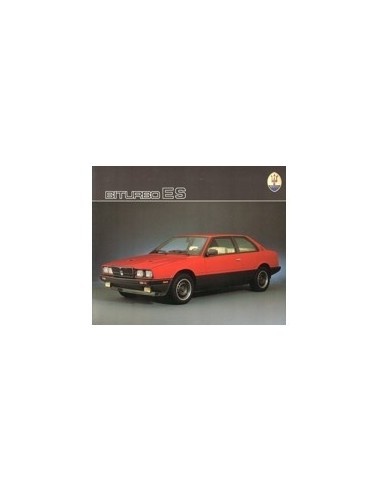 1986 MASERATI BITURBO ES BROCHURE DUITS