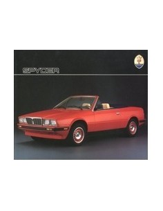 1986 MASERATI SPYDER LEAFLET ENGELS