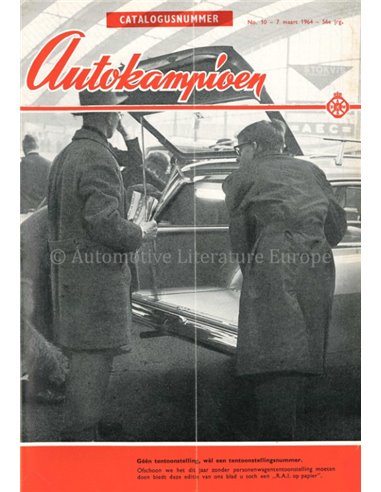 1964 AUTOKAMPIOEN MAGAZIN 10 NIEDERLÄNDISCH