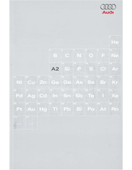 2000 AUDI A2 BROCHURE DUTCH